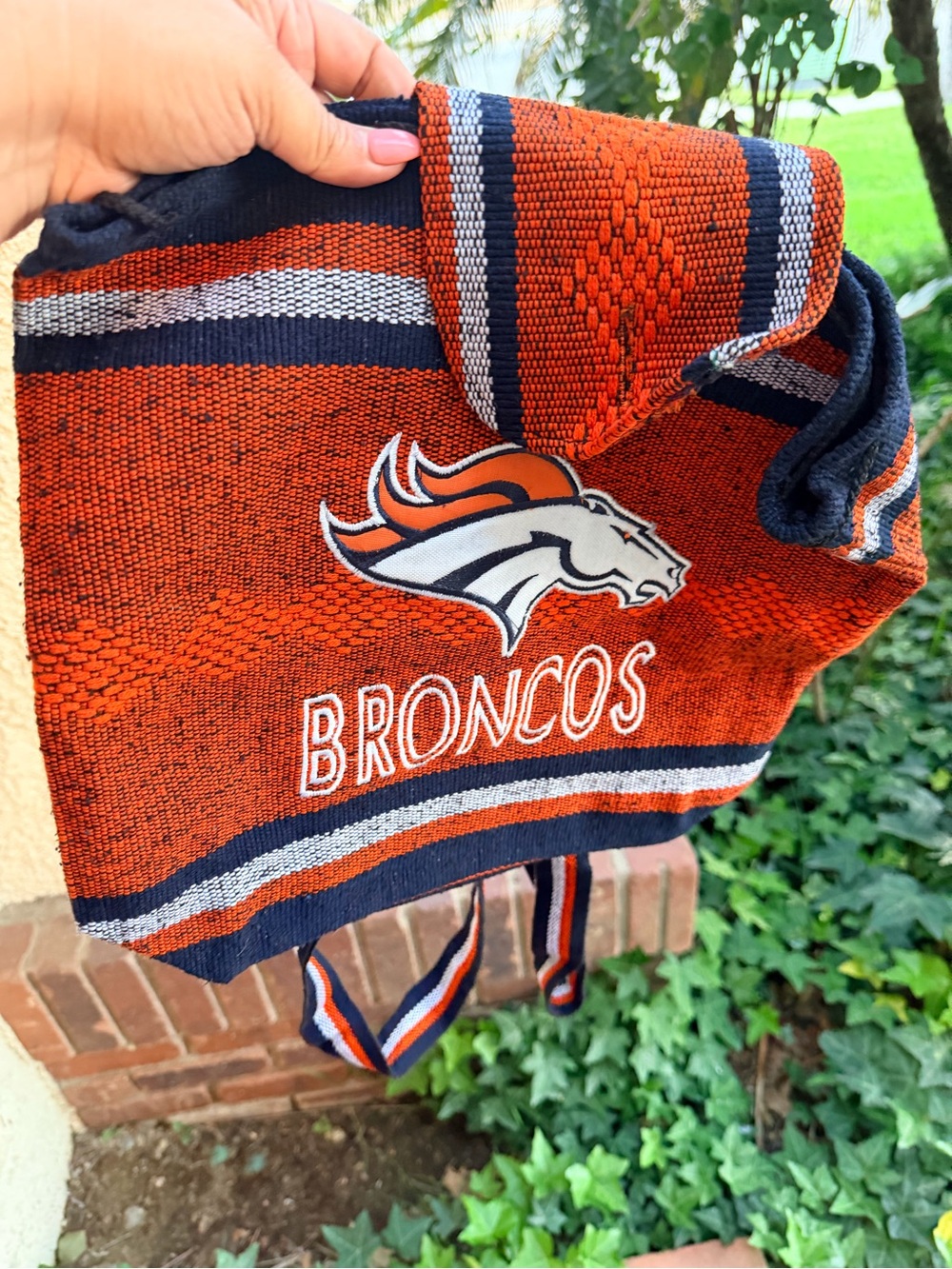 Denver Broncos Knit backpack Orange & Navy
